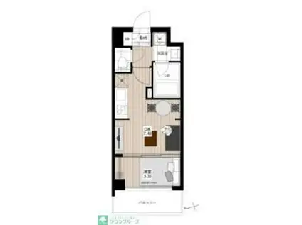 アーバンパーク清澄白河(1DK/6階)の間取り写真