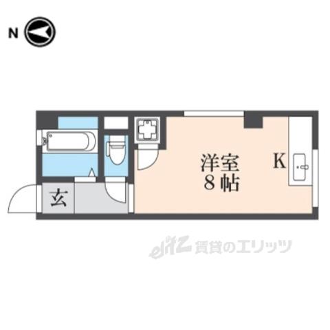 甲武ビル(ワンルーム/2階)の間取り写真