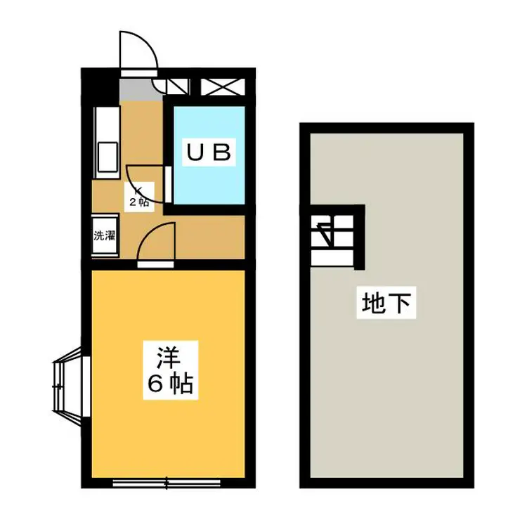 向ノ岡マンション 1階階 間取り