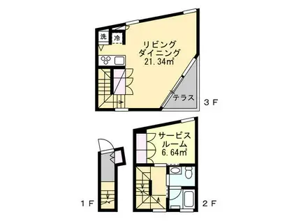 MTUHAUS(1LDK/1階)の間取り写真