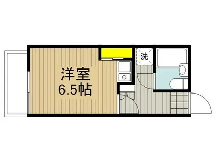 ビリオーザ(ワンルーム/1階)の間取り写真