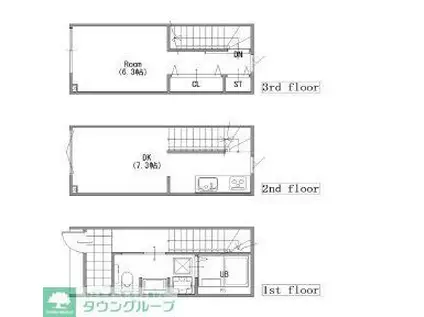 東堀切一丁目アパート計画(1DK/1階)の間取り写真