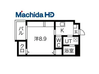 エヌエムキャラントサンク ノース(1K/2階)の間取り写真