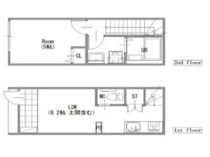 MOK-TERRCE DIMORA 練馬(1LDK/1階)の間取り写真