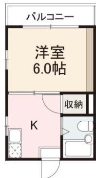コート松島II(1K/4階)の間取り写真