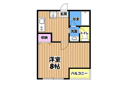 プレジデンシャル立川(1K/5階)の間取り写真