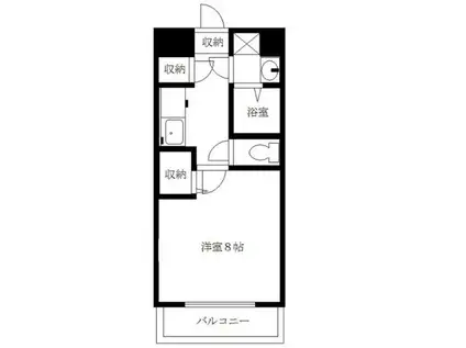 ネオパサージュ(1K/2階)の間取り写真