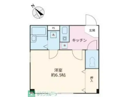 RAYHAUS横濱鶴見II(1K/3階)の間取り写真