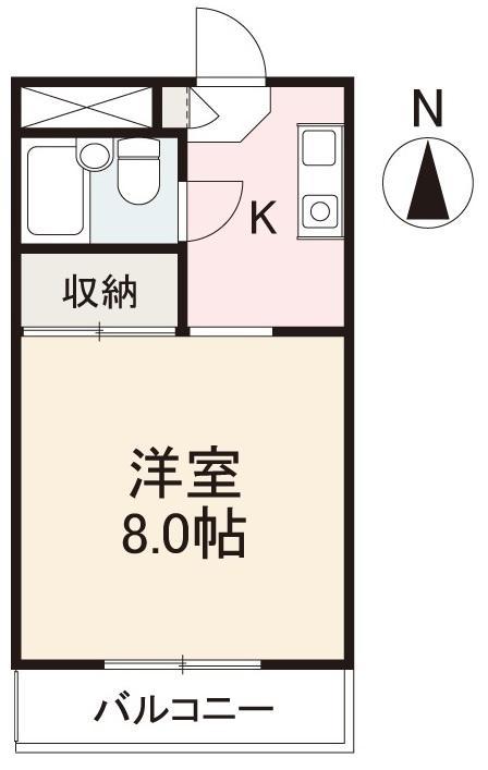 コーポ井上(1K/3階)の間取り写真
