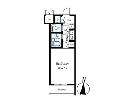 ルーブル西荻窪(1K/2階)の間取り写真