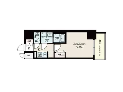 S-RESIDENCE鶴舞駅前(1K/5階)の間取り写真
