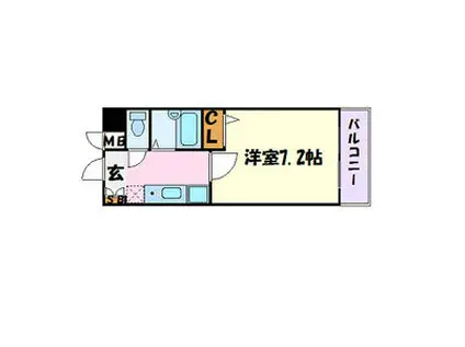 グリーンヒルズ千種(1K/2階)の間取り写真