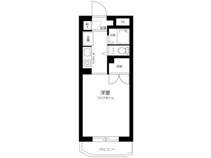 ワールドパレス永福町(ワンルーム/1階)の間取り写真
