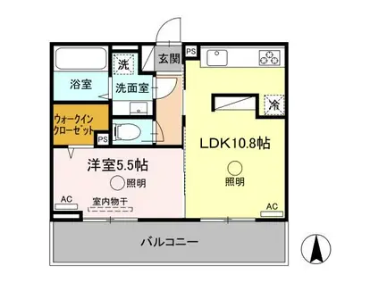FY-STYLE KIKUCHI(1LDK/3階)の間取り写真