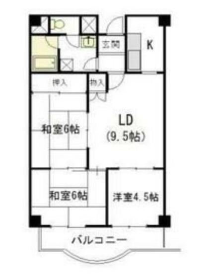 エスポワール(3LDK/5階)の間取り写真