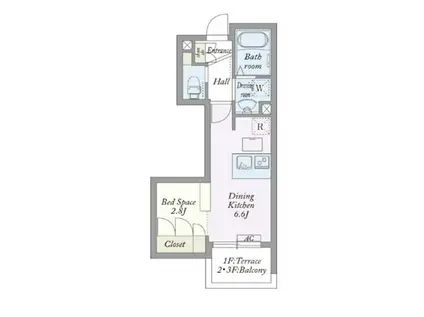 MY STYLE VINTAGE 北沢(1DK/3階)の間取り写真