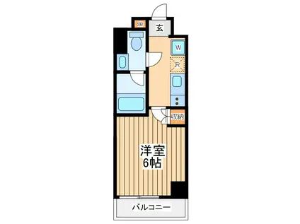 シーフォルムヨコハマオオドオリコウエン(1K/4階)の間取り写真