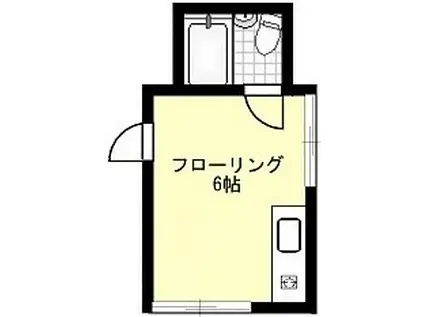 ウィズダムフォート(ワンルーム/1階)の間取り写真