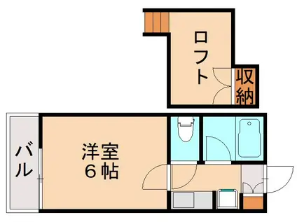 ラフィーネ松香台B棟(1K/1階)の間取り写真