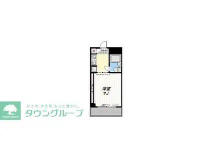 エルスタンザ亀有(1K/4階)の間取り写真