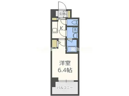コンフォリア江坂広芝町(1K/7階)の間取り写真