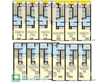 LIGNUM荻窪3丁目(1K/1階)の間取り写真