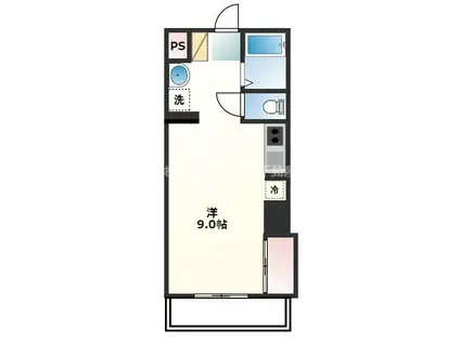 イーストウッド(ワンルーム/5階)の間取り写真