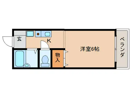 メゾン・ド・スリシエ(ワンルーム/1階)の間取り写真