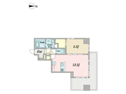 IDEAL.K(1LDK/4階)の間取り写真