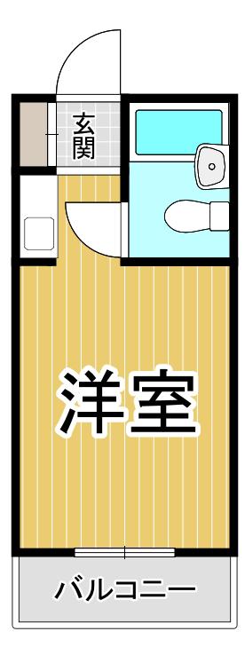 ダイドーメゾン甲東園(ワンルーム/3階)の間取り写真