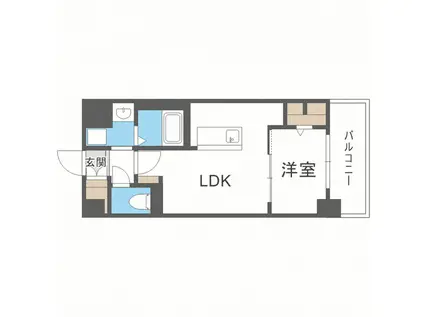 レジデンス23(1LDK/3階)の間取り写真