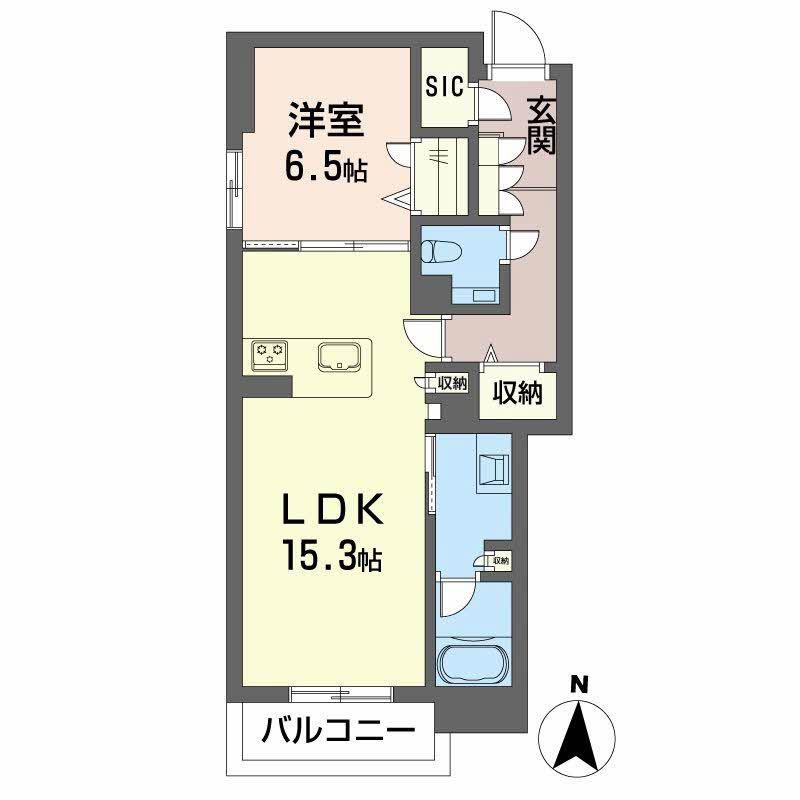 シャトーグラン(1LDK/1階)の間取り写真