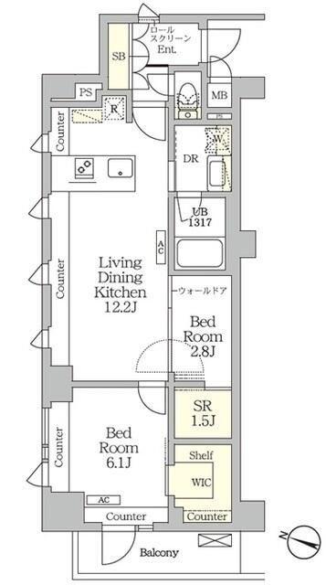 アイフラット明大前(2SLDK/2階)の間取り写真