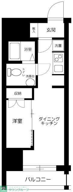 ROXIS日暮里(1DK/2階)の間取り写真