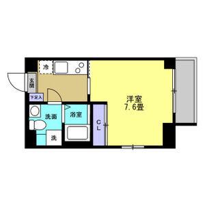 リアライズ高畑(1K/4階)の間取り写真