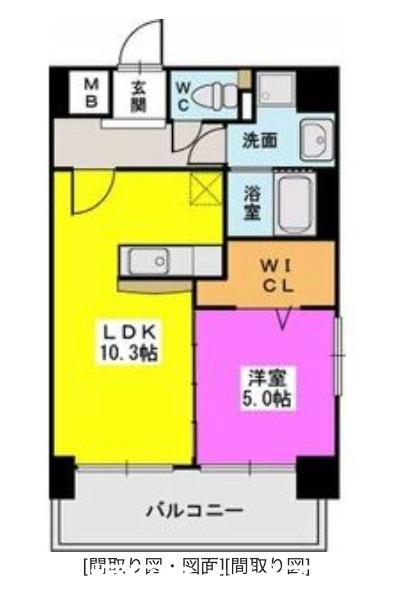 F・STAGE博多(1LDK/3階)の間取り写真