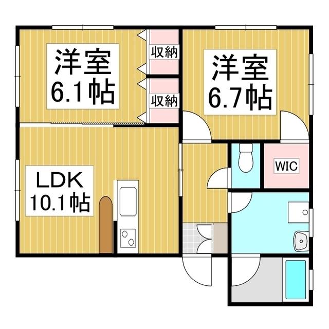 HMマーブル5(2LDK/3階)の間取り写真
