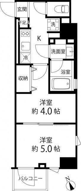 DELCCS IKEBUKURO(2K/9階)の間取り写真