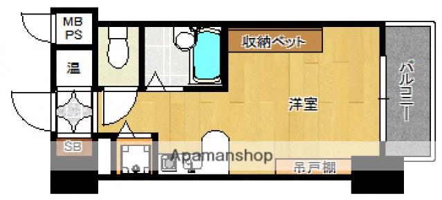 ロマネスク天神アネックス(ワンルーム/10階)の間取り写真