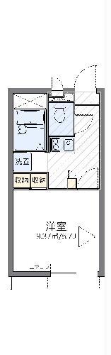 レオパレスK(1K/1階)の間取り写真