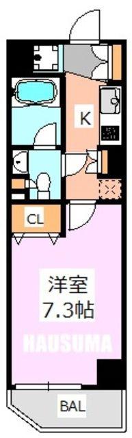 駒込レジデンス壱番館(1K/10階)の間取り写真