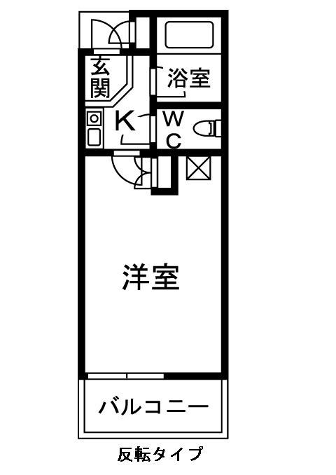 シャルマンフジ和泉大宮壱番館(1K/4階)の間取り写真