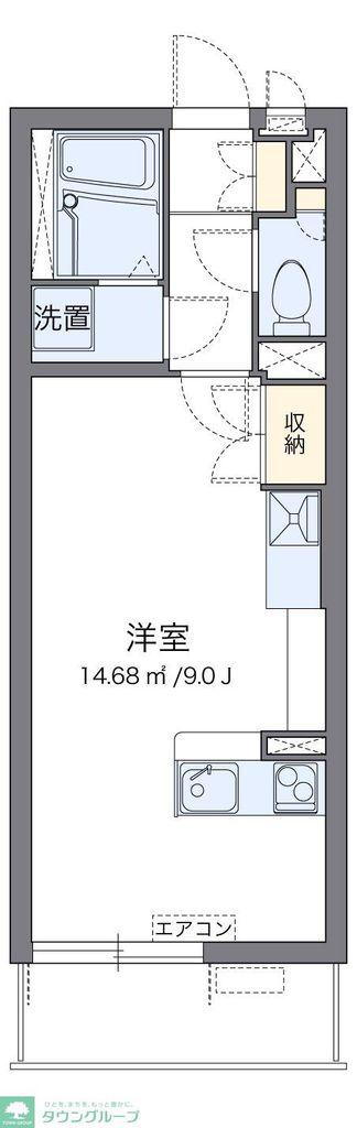 ミランダセレッソサード(ワンルーム/3階)の間取り写真