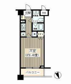 NONA PLACE渋谷神山町(1K/1階)の間取り写真