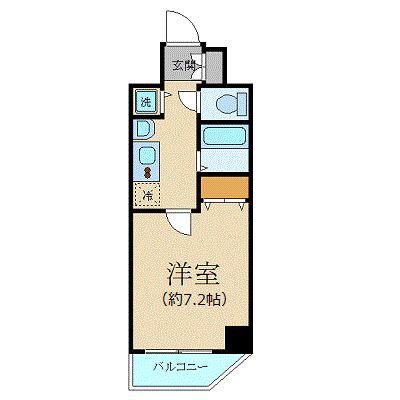 プレサンス新宿御苑前アルティメット(1K/9階)の間取り写真