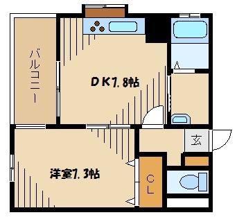 ピアライフ・アルファ(1DK/3階)の間取り写真