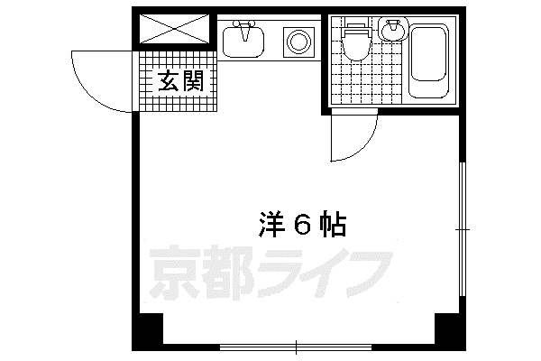 メゾンポインセチア(ワンルーム/1階)の間取り写真