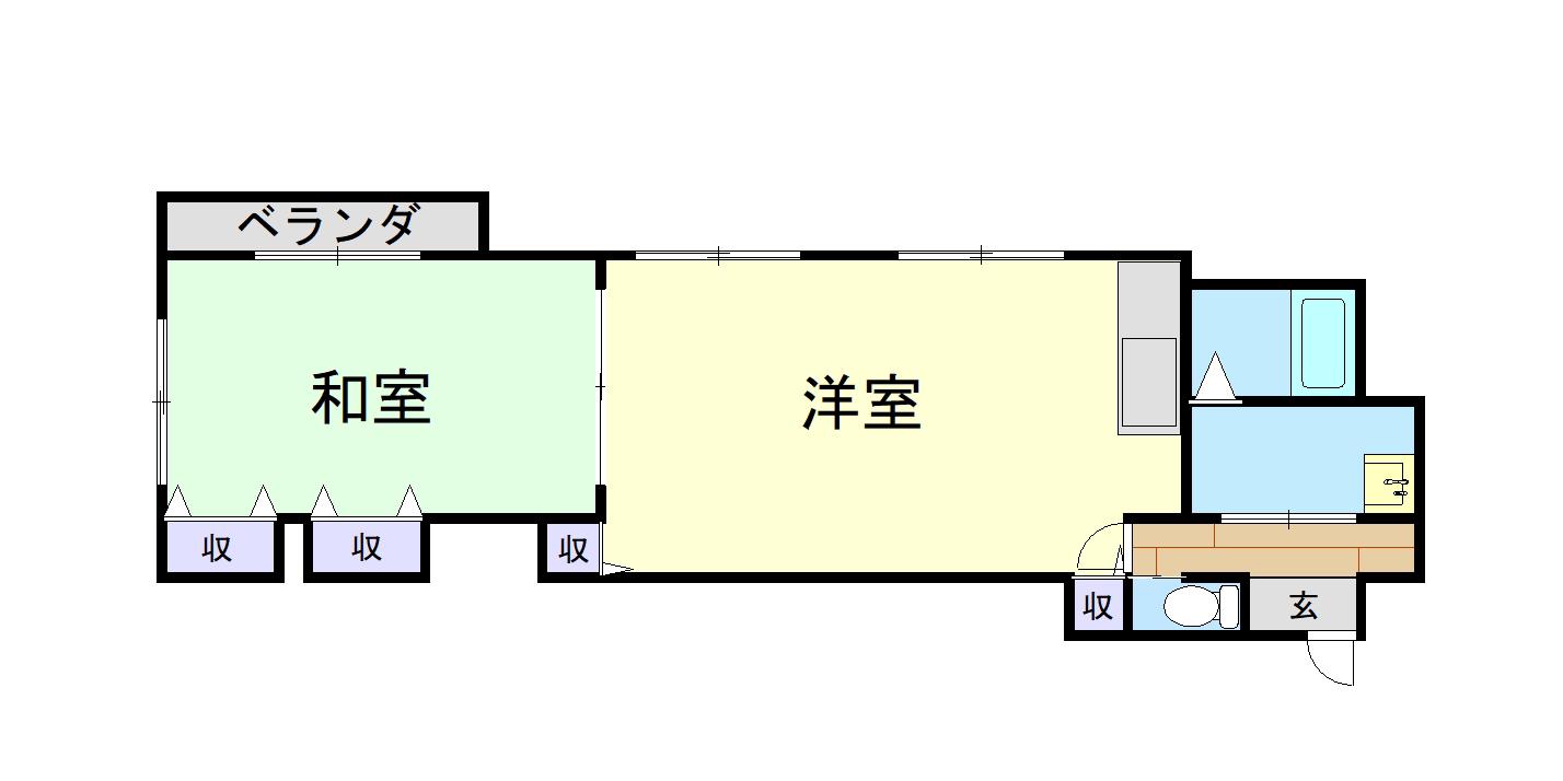 ザ・ベース蒲郡(1LDK/3階)の間取り写真