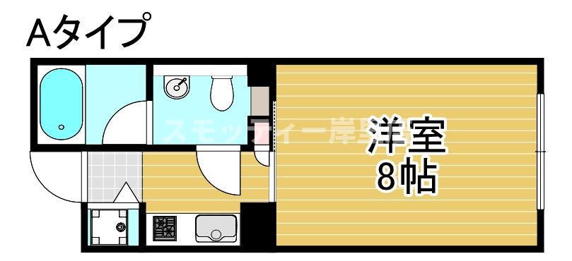 パラドール北加賀屋(1K/1階)の間取り写真