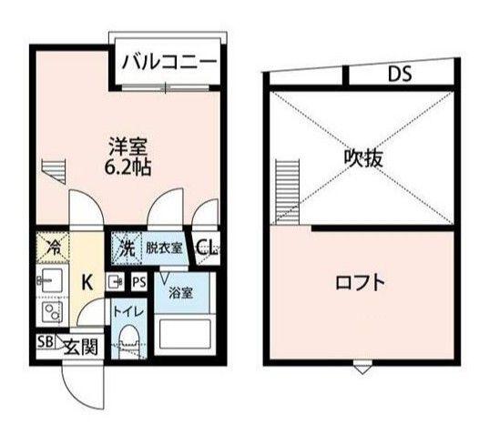 グランクオール千川(1K/3階)の間取り写真